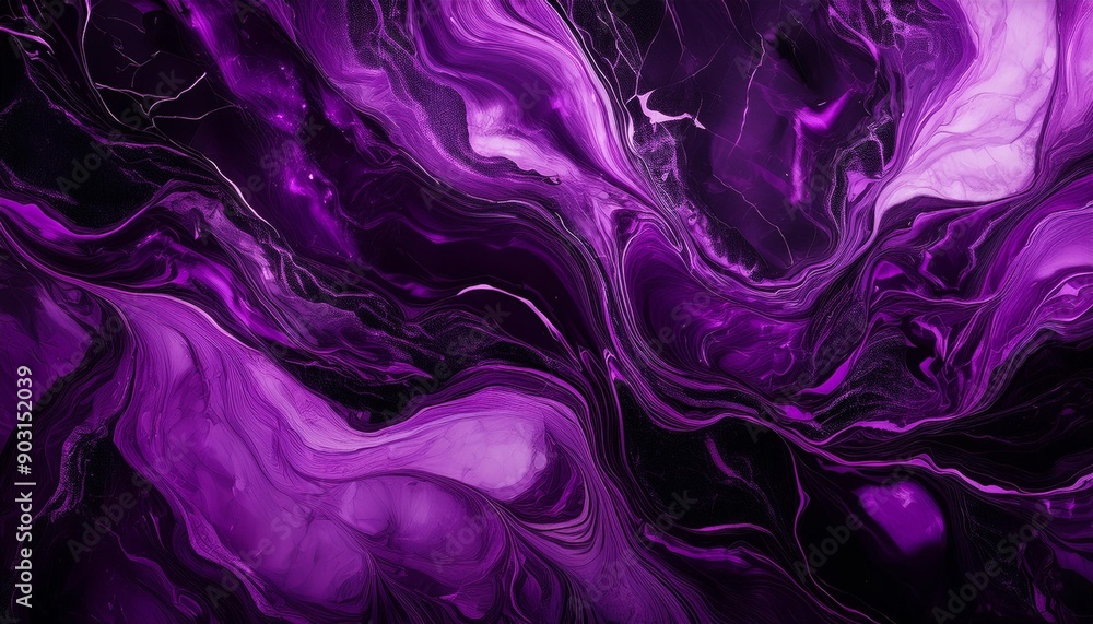 Fototapeta premium abstract marble texture in purple and black 4