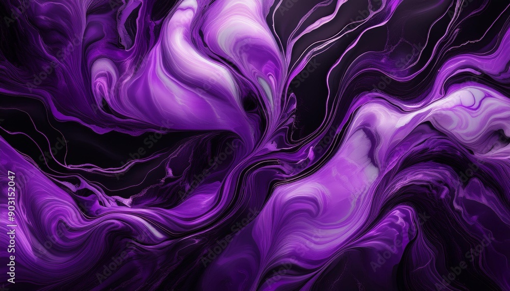 Obraz premium abstract marble texture in purple and black 2