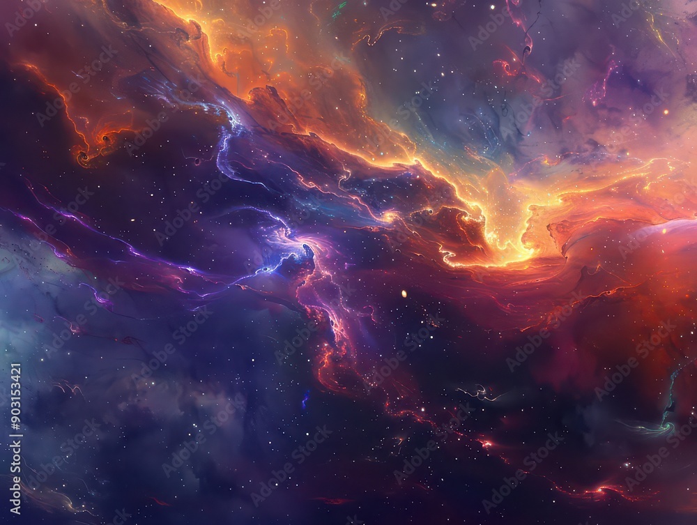 Cosmic Flame and Nebula Cosmic Flame and Nebula