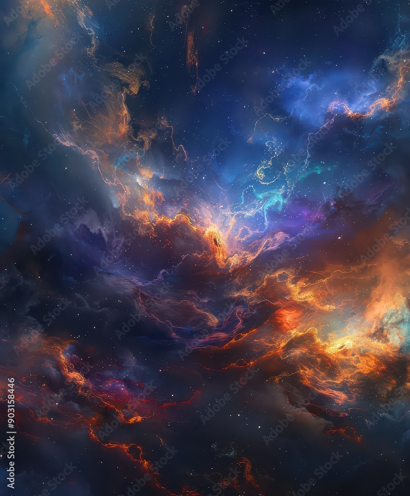 Cosmic Flame and Nebula Cosmic Flame and Nebula