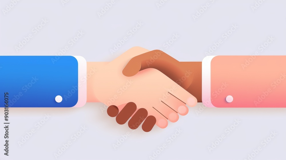 Company merger, partners shaking hands, flat design illustration, with copy space, high-resolution photo, hyper realistic Company merger, partners shaking hands, flat design illustration, with copy space, high-resolution photo, hyper realistic