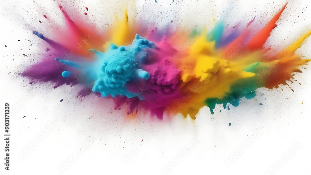 Fototapeta premium colorful watercolor splashes