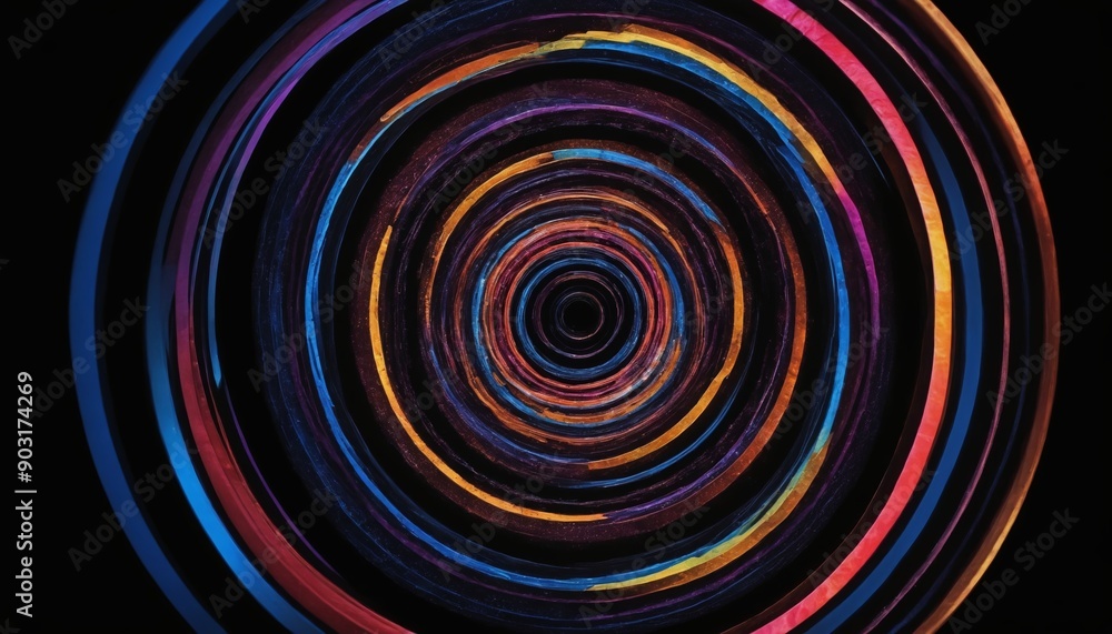 A symphony of colors in a kaleidoscope of circles A symphony of colors in a kaleidoscope of circles