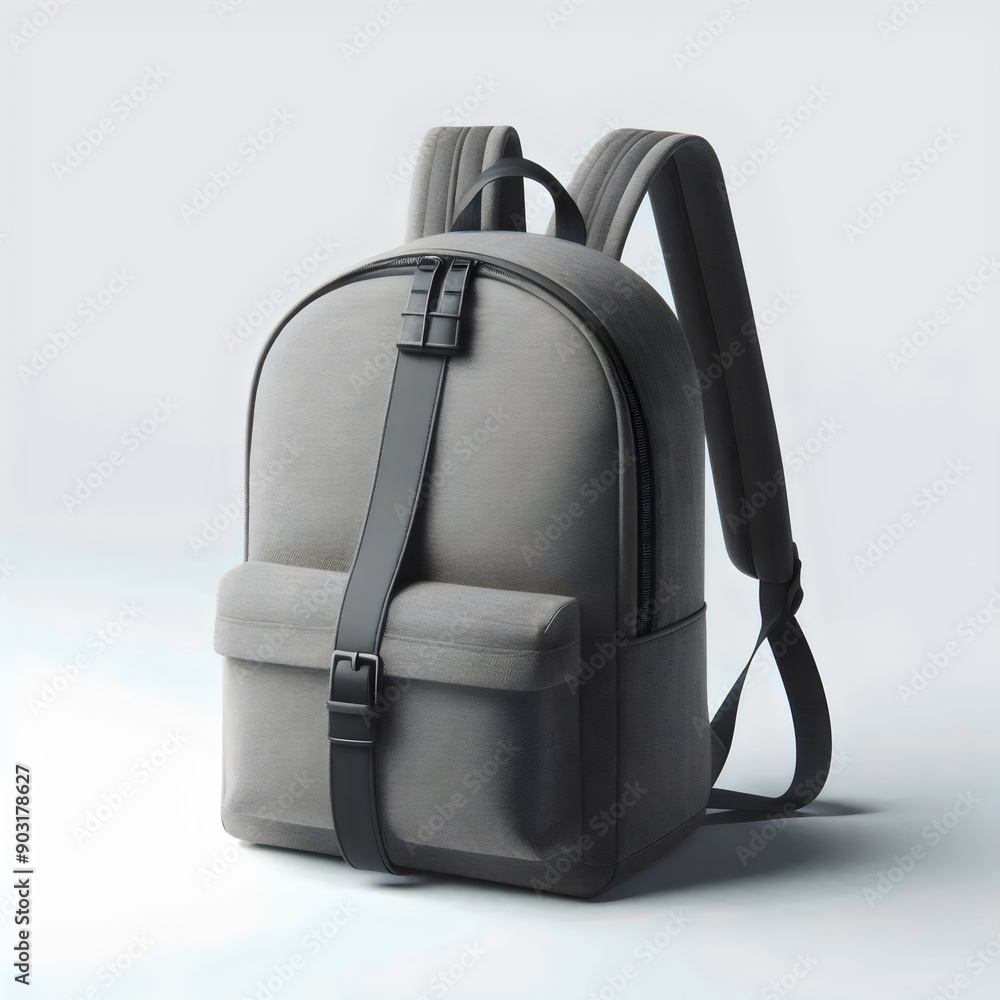 Naklejka premium backpack isolated on white background