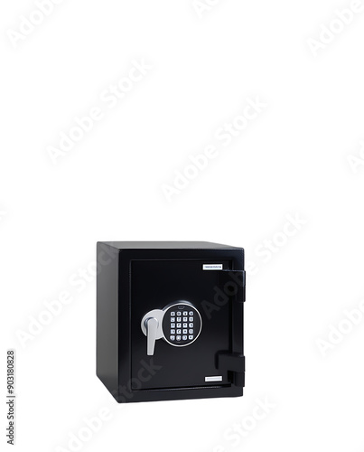 Single Black Digital Safe with Keypad Ideal for Secure Storage Solutions