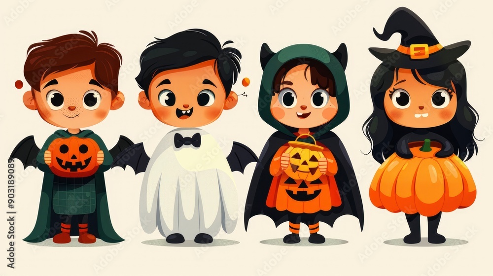 Cute Kids Dressed Up for Halloween Cute Kids Dressed Up for Halloween