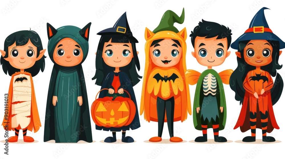Cute Children in Halloween Costumes Cute Children in Halloween Costumes