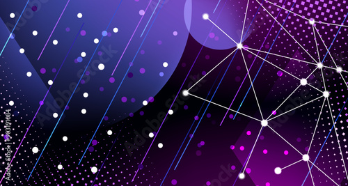 Abstract background. Light effect. Technology innovation, information-technology, digital-technology. For cover, poster, banner. Vector illustration EPS10
