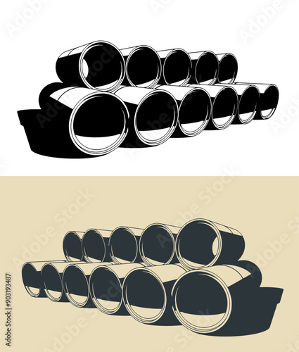 Reinforced concrete pipes
