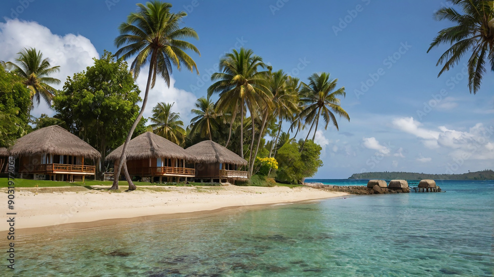Obraz premium tropical resort beach