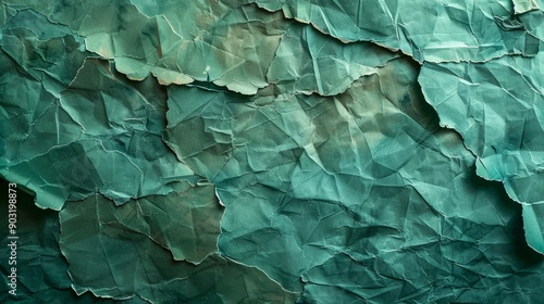 Wallpaper Mural Textured blue paper background with wrinkles and creases Torontodigital.ca