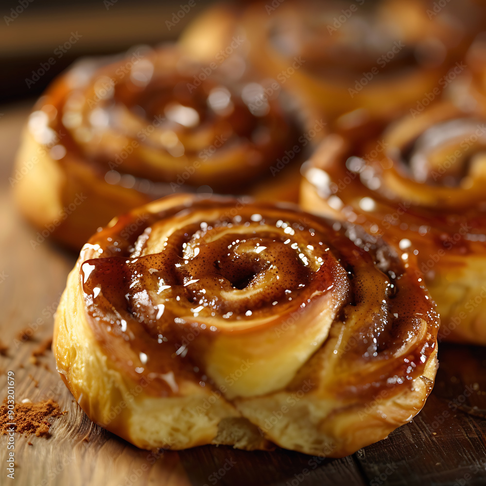 Professional Photograph of Homemade Cinnamon Rolls Professional Photograph of Homemade Cinnamon Rolls