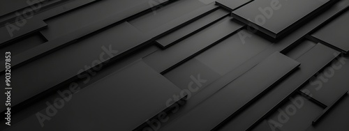 Photo of Black Background with Linear Elements for Design, Featuring White Space in the Center for Text. Ideal for Banner Templates and Digital Projects. Abstract Minimalist Wallpaper.