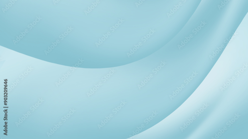 Obraz premium Blue smooth gradient background, wallpaper, elegant blue horizontal abstract.
