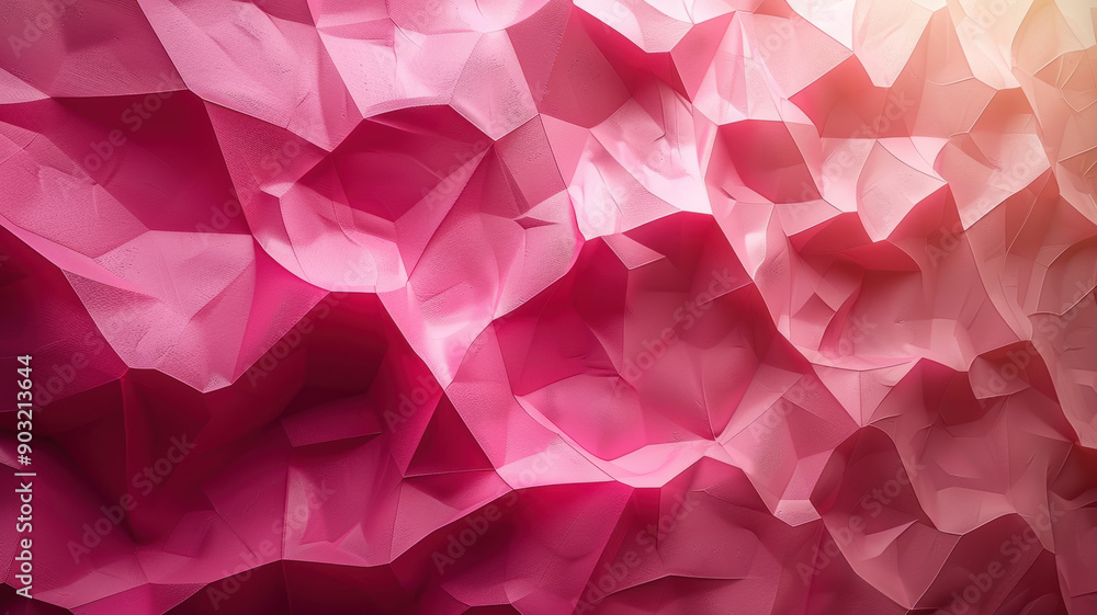 Pink Geometric Shapes on Background Pink Geometric Shapes on Background