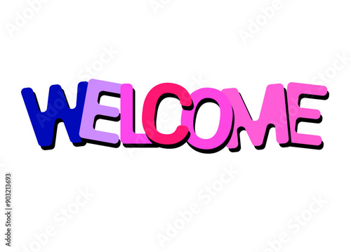 welcome sticker