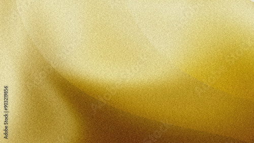 Abstract gold background with grainy texture, elegant gold horizontal banner.