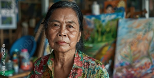 A close-up portrait of a mi...