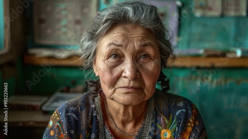 A close-up portrait of a mi...
