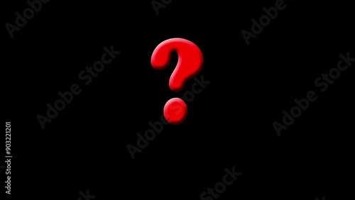 Question mark icon in 3d style. Business concept question.