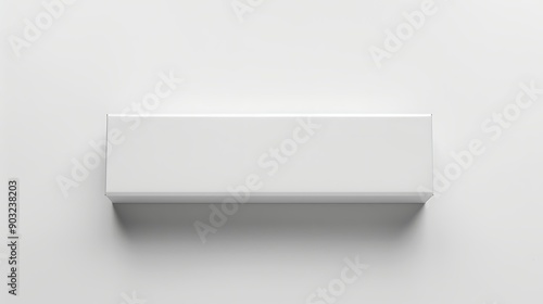 Wallpaper Mural A clean, minimalistic white box on a light background, perfect for product packaging concepts and branding presentations.  Torontodigital.ca