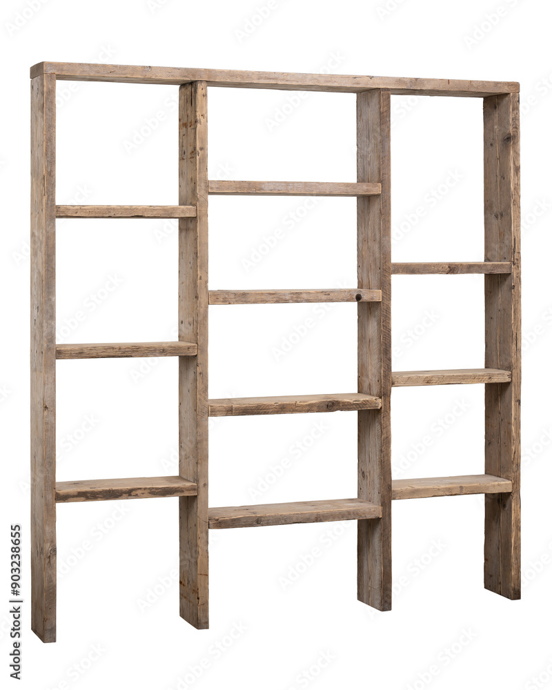 rough wooden shelf in grunge style. isolated, white background rough wooden shelf in grunge style. isolated, white background