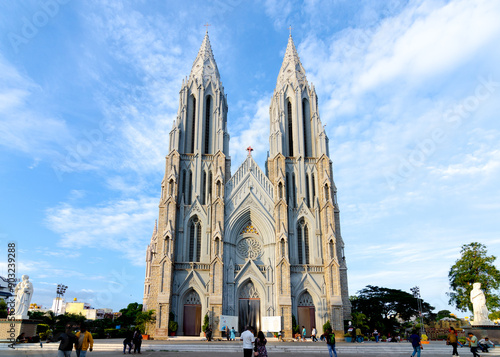 magnificent St. Philomena's Basilica church in Mysore, India