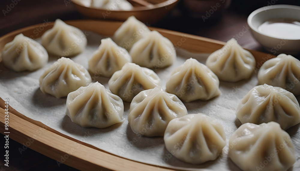 gyoza or dumplings on a table gyoza or dumplings on a table