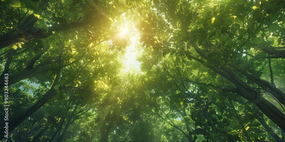 Fototapeta premium Sunlight Through the Trees