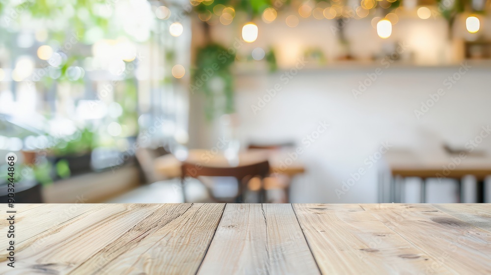 A rustic wooden table with a blurred background of a cozy cafe. Perfect for displaying products or showcasing food and drinks. A rustic wooden table with a blurred background of a cozy cafe. Perfect for displaying products or showcasing food and drinks.