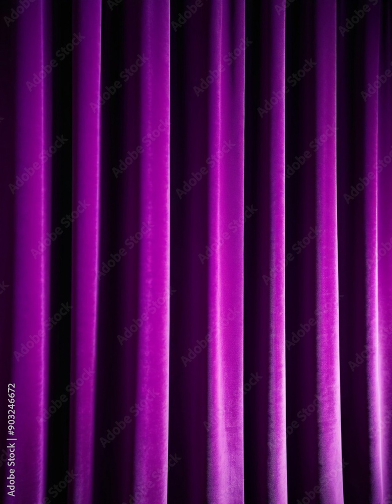Curtain with soft smooth flowing folds. Deep purple color and luxurious texture create a dramatic and elegant atmosphere. Decoration and interior design. Expensive curtain made of rich fabric. AI Curtain with soft smooth flowing folds. Deep purple color and luxurious texture create a dramatic and elegant atmosphere. Decoration and interior design. Expensive curtain made of rich fabric. AI