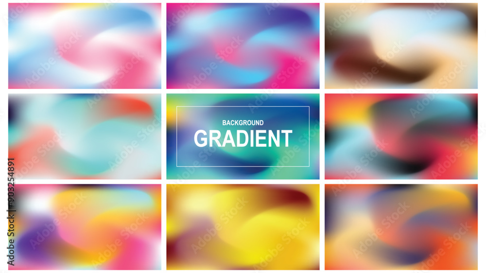 abstract background gardient vector set abstract background gardient vector set