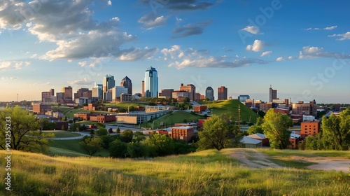 Panoramic view of Kansas City skyline