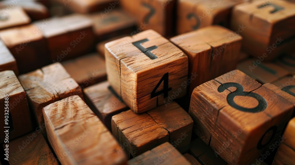 Wooden Number Blocks Wooden Number Blocks