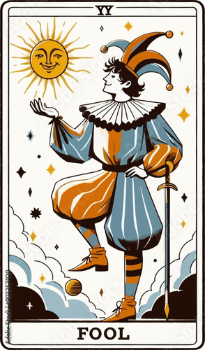 tarot card with woman, swords and cups