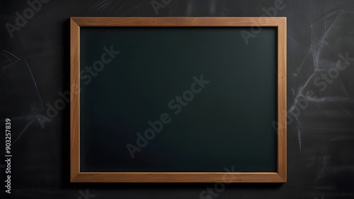 blank blackboard with chalk board