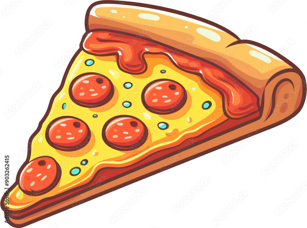 pizza sticker style