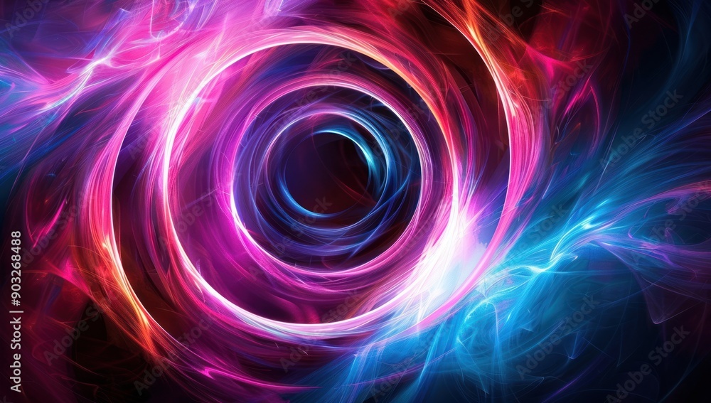 Abstract Swirling Light and Color Abstract Swirling Light and Color
