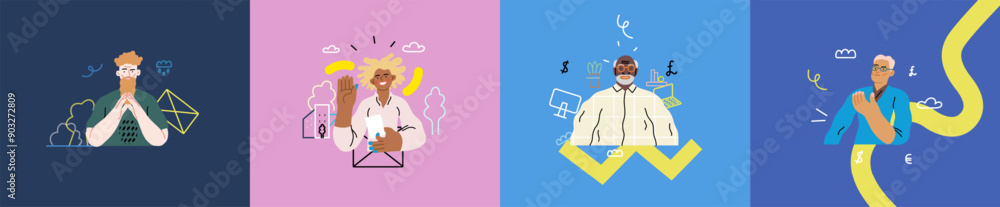 Creative Workspace: Video Conference, modern flat vector concept illustration of person engaging in virtual business meeting Connectivity, collaboration, digital interaction, remote work, productivity Creative Workspace: Video Conference, modern flat vector concept illustration of person engaging in virtual business meeting Connectivity, collaboration, digital interaction, remote work, productivity