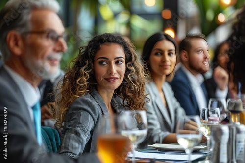 Wallpaper Mural Dynamic Business Meeting: Fostering Collaboration and Productivity Through Lively Discussions Torontodigital.ca