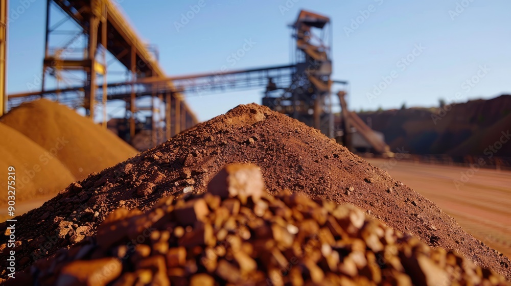 Airon ore sand is one of the raw materials for making iron ore