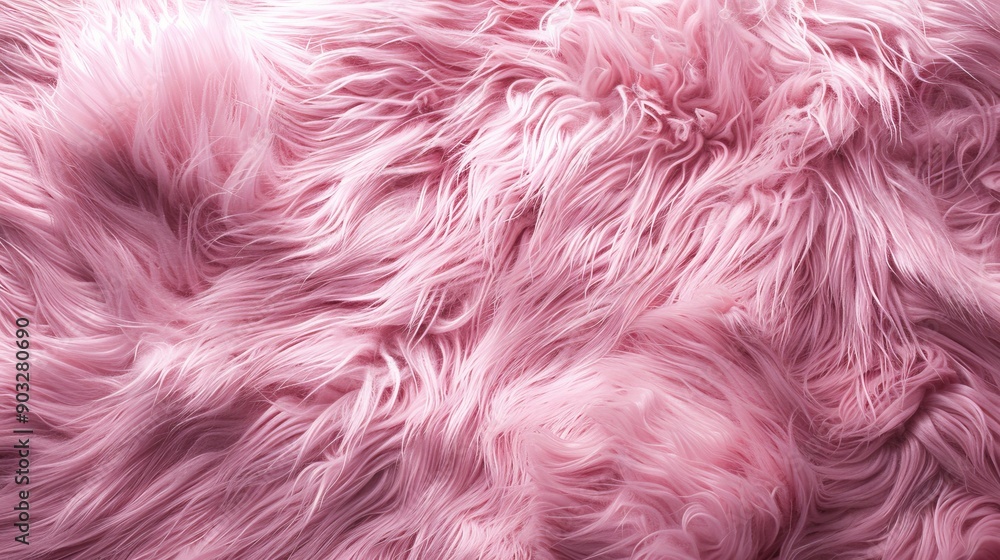 Pink fur top view texture background Pink fur top view texture background