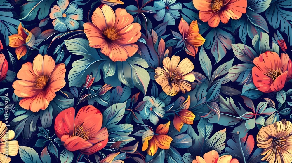 Seamless floral pattern Seamless floral pattern
