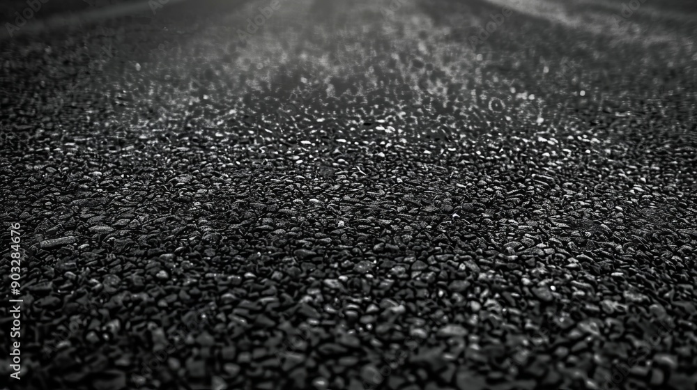 Washed sand floor, black asphalt stone grains rough surface texture material background Washed sand floor, black asphalt stone grains rough surface texture material background