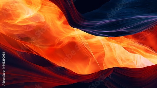 Abstract background of Antelope Canyon in Arizona, USA