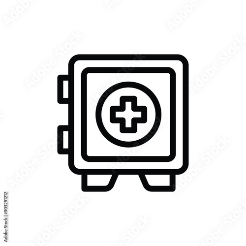 Medicine cabinet icon design
