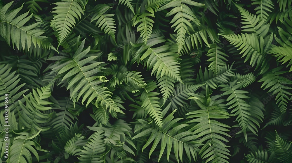 Leafy green fern background Leafy green fern background