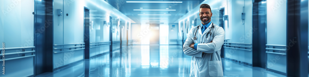 woman doctor or nurse working in hospital, healthcare worker in clinic. woman doctor or nurse working in hospital, healthcare worker in clinic.
