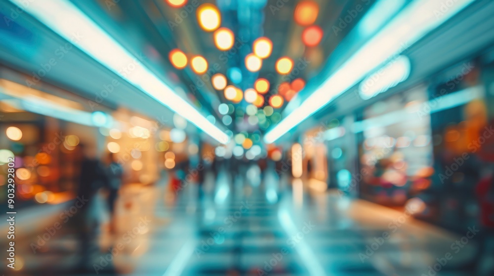Abstract blurred shopping mall hall as background , ai Abstract blurred shopping mall hall as background , ai