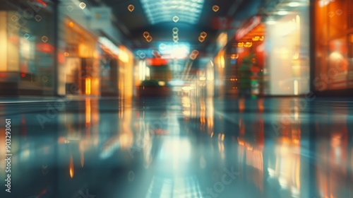 Wallpaper Mural Abstract blurred shopping mall hall as background , ai Torontodigital.ca